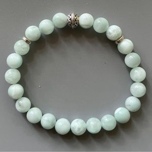 Light Green Angelite Handcrafted Bead Bracelet